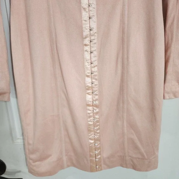 House of CB Womens Dress Ricci Pink Suedette Bustier Corset Mini Bodycon Sz S - Picture 6 of 11